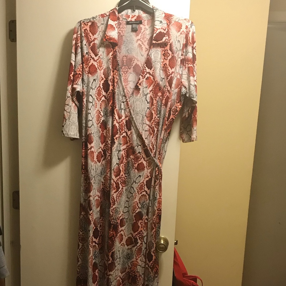 SOLD Sexy Wrap Animal Print Maxi Dress - Picture 6 of 7